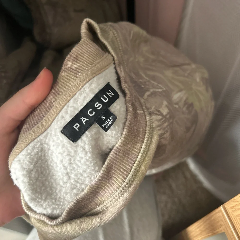 PacSun camo crewneck hoodie - Picture 2 of 2